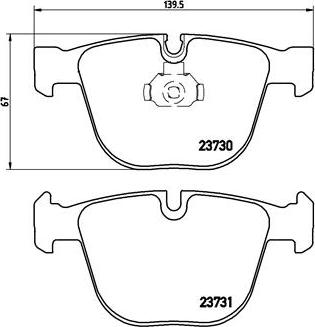 Brembo P 06 026 - Тормозные колодки, дисковые, комплект parts5.com