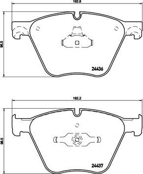 Brembo P 06 073 - Тормозные колодки, дисковые, комплект parts5.com