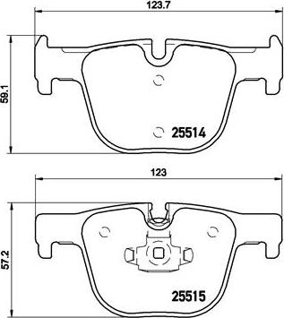 Brembo P 06 072 - Тормозные колодки, дисковые, комплект parts5.com