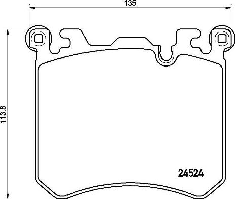 Brembo P 06 077 - Тормозные колодки, дисковые, комплект parts5.com