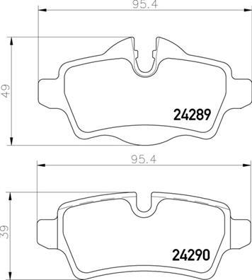 Brembo P 06 103 - Тормозные колодки, дисковые, комплект parts5.com