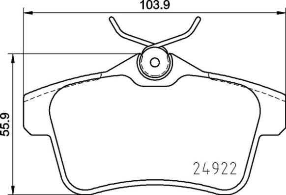 Brembo P 06 102 - Тормозные колодки, дисковые, комплект parts5.com