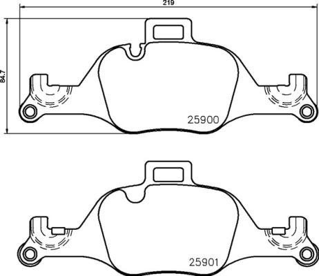 Brembo P 06 107 - Тормозные колодки, дисковые, комплект parts5.com