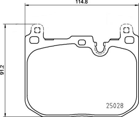 Brembo P 06 110 - Тормозные колодки, дисковые, комплект parts5.com