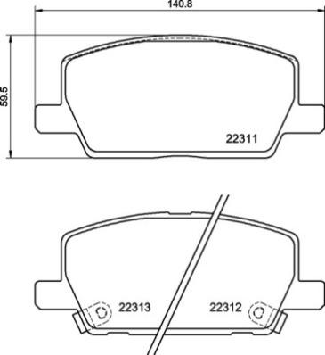 Brembo P 07 012 - Тормозные колодки, дисковые, комплект parts5.com