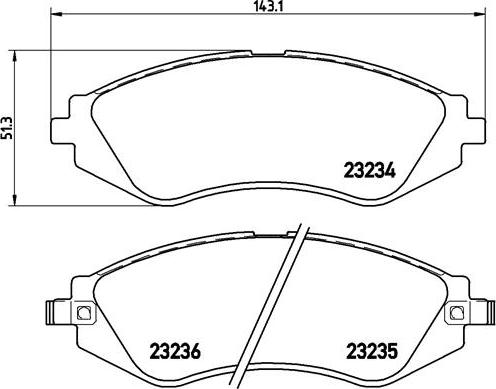 Brembo P 15 002 - Тормозные колодки, дисковые, комплект parts5.com