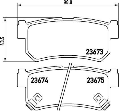 Brembo P 15 010 - Тормозные колодки, дисковые, комплект parts5.com