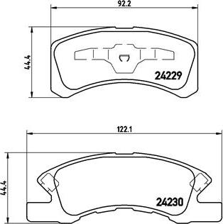 Brembo P 16 011 - Тормозные колодки, дисковые, комплект parts5.com