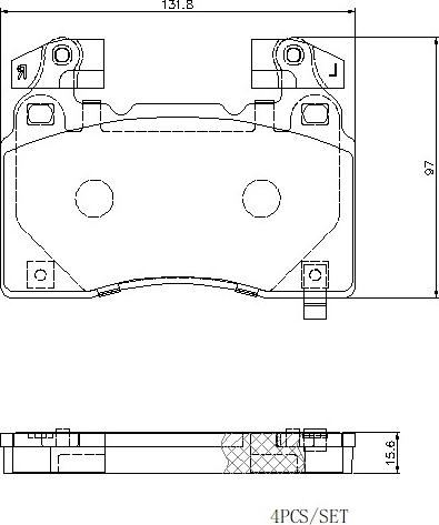 Brembo P 10 064E - Тормозные колодки, дисковые, комплект parts5.com