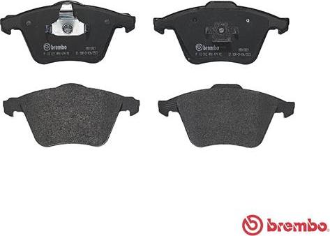 Brembo P 10 012 - Тормозные колодки, дисковые, комплект parts5.com