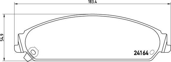 Brembo P 11 017 - Тормозные колодки, дисковые, комплект parts5.com