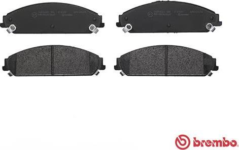 Brembo P 11 017 - Тормозные колодки, дисковые, комплект parts5.com