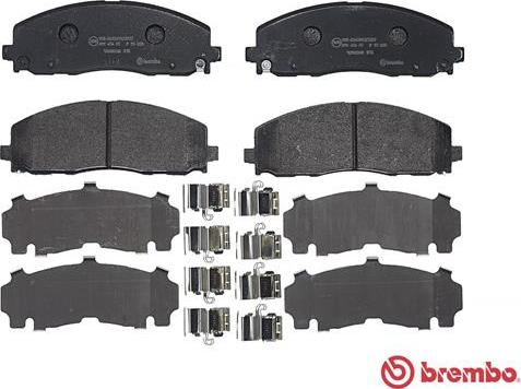 Brembo P 11 035 - Тормозные колодки, дисковые, комплект parts5.com