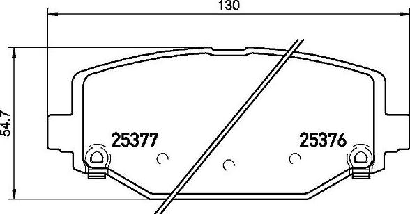 Brembo P 11 032 - Тормозные колодки, дисковые, комплект parts5.com