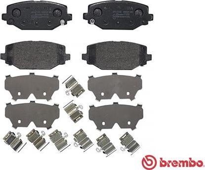 Brembo P 11 032 - Тормозные колодки, дисковые, комплект parts5.com