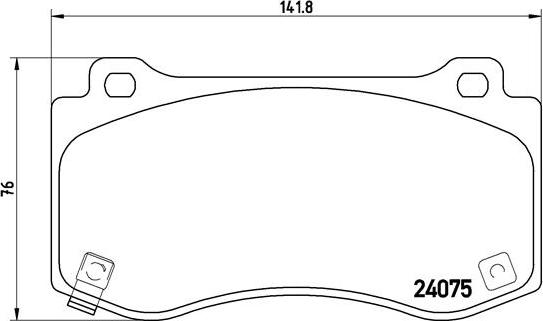 Brembo P 11 023 - Тормозные колодки, дисковые, комплект parts5.com