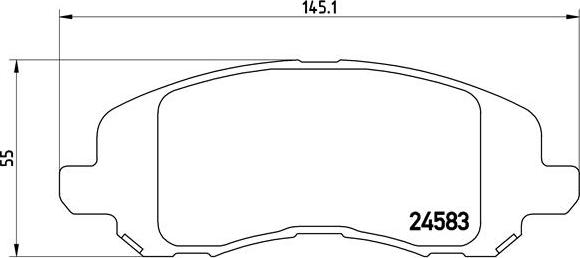 Brembo P 18 001 - Тормозные колодки, дисковые, комплект parts5.com