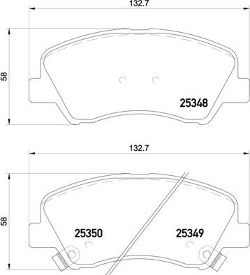 Brembo P 18 025 - Тормозные колодки, дисковые, комплект parts5.com