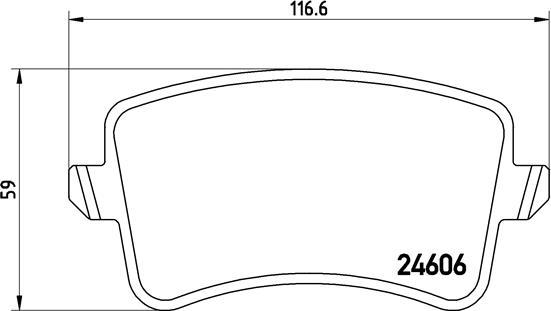 Brembo P 85 099 - Тормозные колодки, дисковые, комплект parts5.com