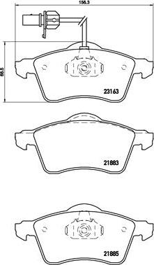 Brembo P 85 049 - Тормозные колодки, дисковые, комплект parts5.com