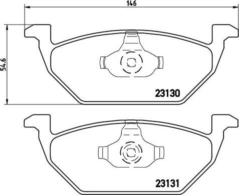 Brembo P 85 041X - Тормозные колодки, дисковые, комплект parts5.com