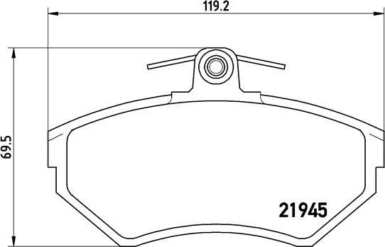 Brembo P 85 042 - Тормозные колодки, дисковые, комплект parts5.com