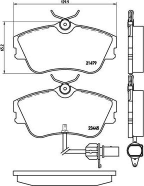 Brembo P 85 050 - Тормозные колодки, дисковые, комплект parts5.com