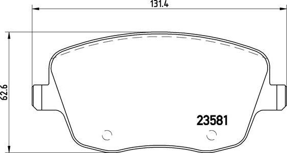 Brembo P 85 057X - Тормозные колодки, дисковые, комплект parts5.com