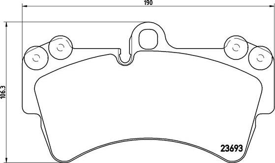 Brembo P 85 065 - Тормозные колодки, дисковые, комплект parts5.com