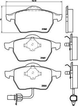 Brembo P 85 060 - Тормозные колодки, дисковые, комплект parts5.com