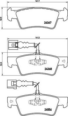 Brembo P 85 068 - Тормозные колодки, дисковые, комплект parts5.com