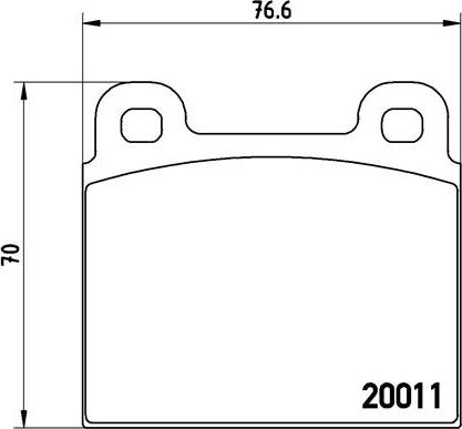 Brembo P 85 002 - Тормозные колодки, дисковые, комплект parts5.com