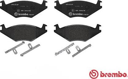 Brembo P 85 019 - Тормозные колодки, дисковые, комплект parts5.com