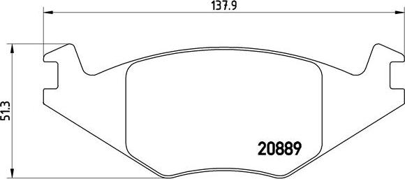 Brembo P 85 019 - Тормозные колодки, дисковые, комплект parts5.com