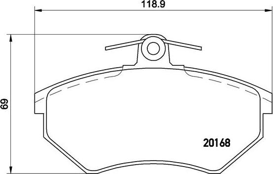 Brembo P 85 015 - Тормозные колодки, дисковые, комплект parts5.com