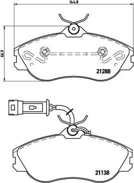 Brembo P 85 018 - Тормозные колодки, дисковые, комплект parts5.com