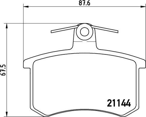 Brembo P 85 013 - Тормозные колодки, дисковые, комплект parts5.com