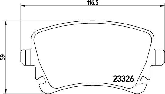 Brembo P 85 083 - Тормозные колодки, дисковые, комплект parts5.com