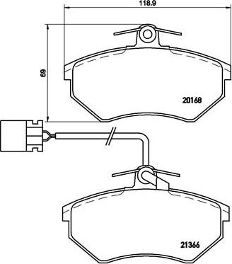 Brembo P 85 034 - Тормозные колодки, дисковые, комплект parts5.com