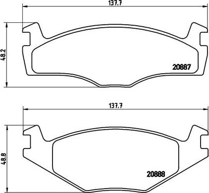 Brembo P 85 024 - Тормозные колодки, дисковые, комплект parts5.com