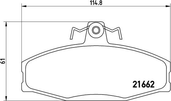 Brembo P 85 022 - Тормозные колодки, дисковые, комплект parts5.com