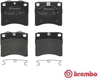 Brembo P 85 027 - Тормозные колодки, дисковые, комплект parts5.com