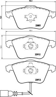 Brembo P 85 079 - Тормозные колодки, дисковые, комплект parts5.com