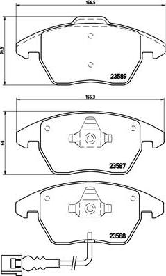 Brembo P 85 075 - Тормозные колодки, дисковые, комплект parts5.com