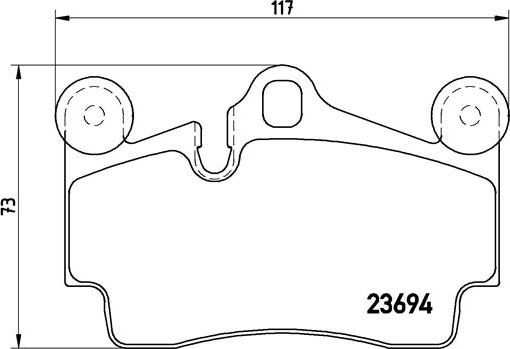 Brembo P 85 070 - Тормозные колодки, дисковые, комплект parts5.com