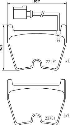 Brembo P 85 152X - Тормозные колодки, дисковые, комплект parts5.com