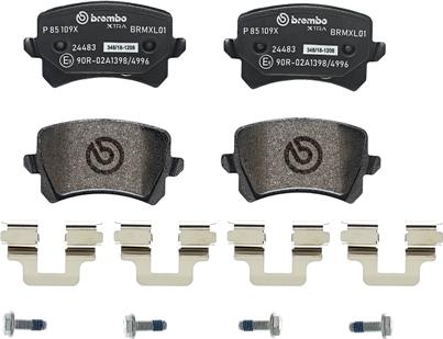 Brembo P 85 109X - Тормозные колодки, дисковые, комплект parts5.com