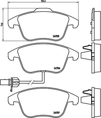 Brembo P 85 113X - Тормозные колодки, дисковые, комплект parts5.com