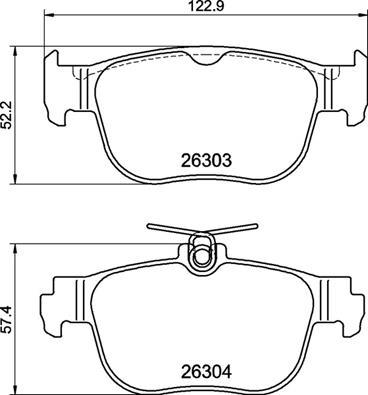 Brembo P 85 189 - Тормозные колодки, дисковые, комплект parts5.com