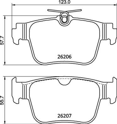 Brembo P 85 184 - Тормозные колодки, дисковые, комплект parts5.com